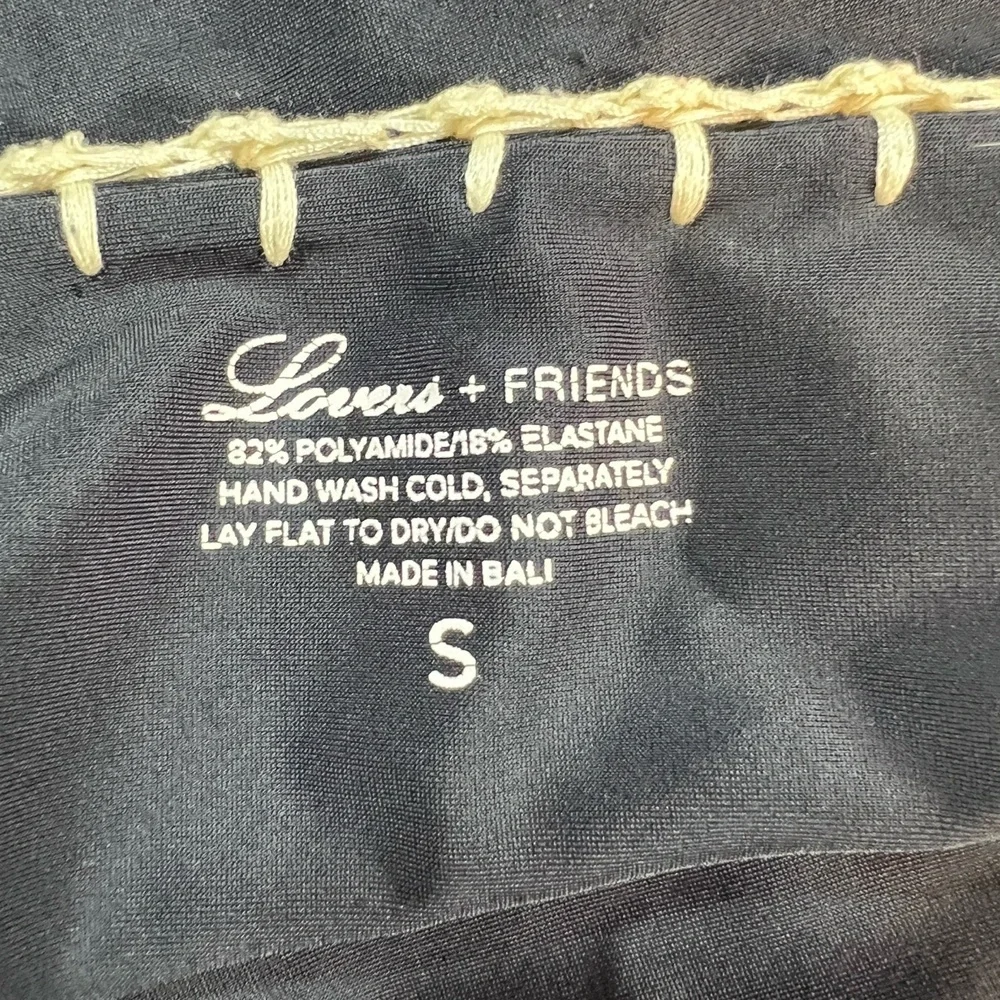 Lovers + Friends Revolve Bikini Bottom Black‎ Contrast Trim Size Small - Picture 4 of 4